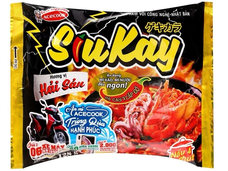 Mì hải sản Siukay gói 128g - gói