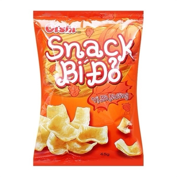 Oishi snack bí đỏ - gói