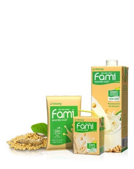 Sữa đậu nành Fami nguyên chất Vinasoy 200ml - thùng