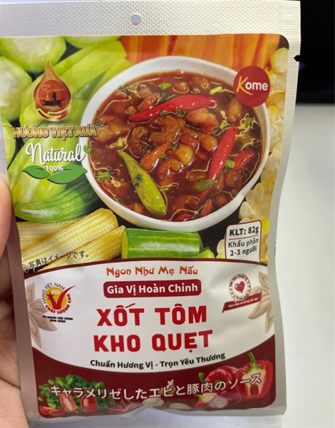 Xốt tôm khô quẹt - gói