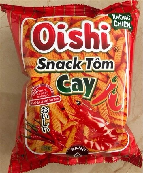 Snack Oishi tôm cay 40g - gói